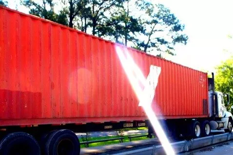 Truck transporting recycled scrap metal