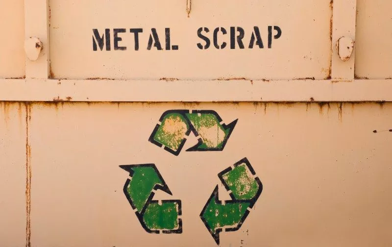 Metal Scrap Recycling Bin